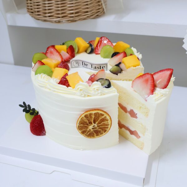 Peach and crystal ball cake - Image 3